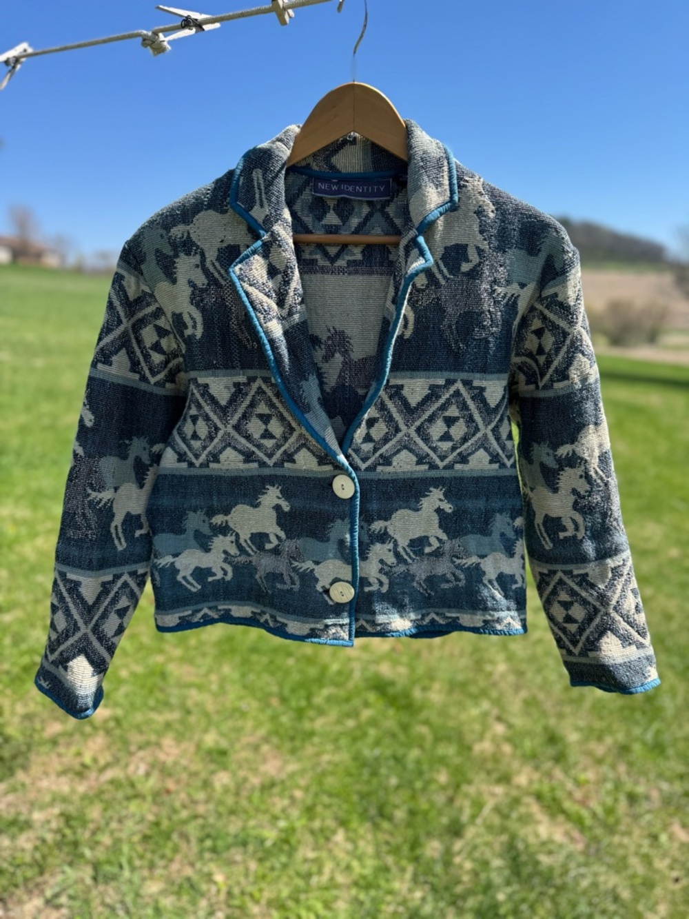 New Identity Horse Cotton Weaved Jacket Medium